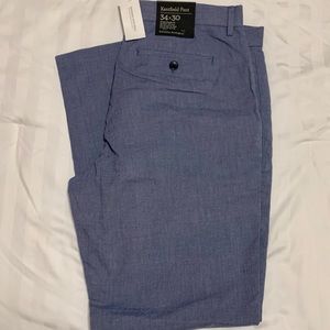NWT Banana Republic Mens Kentfield Pant 34X30 Blue